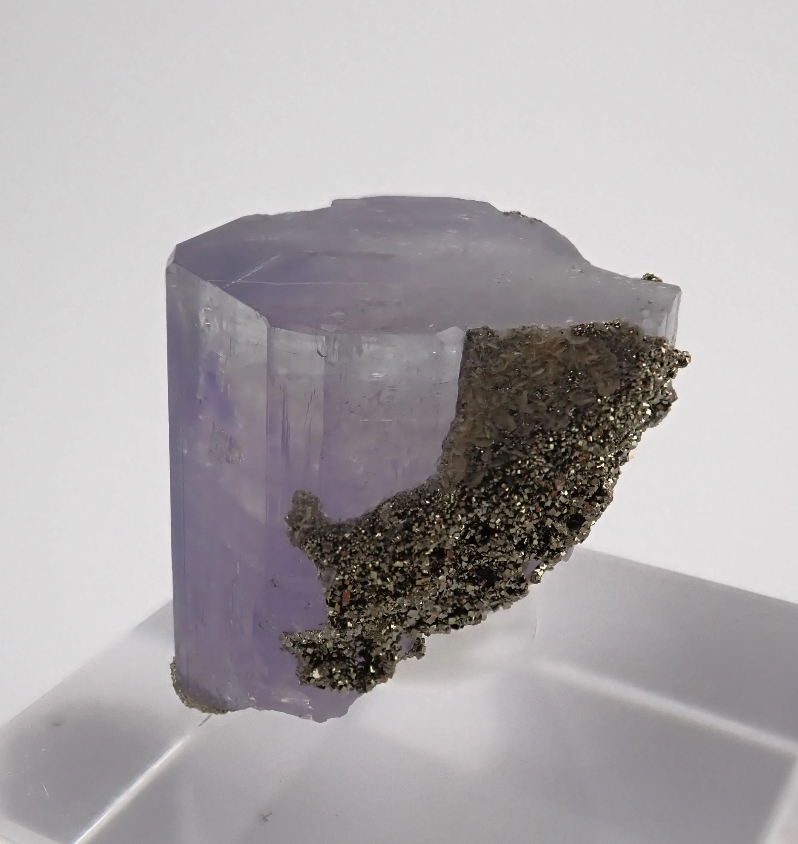 Lilac Fluorapatite with Pyrite - image 4