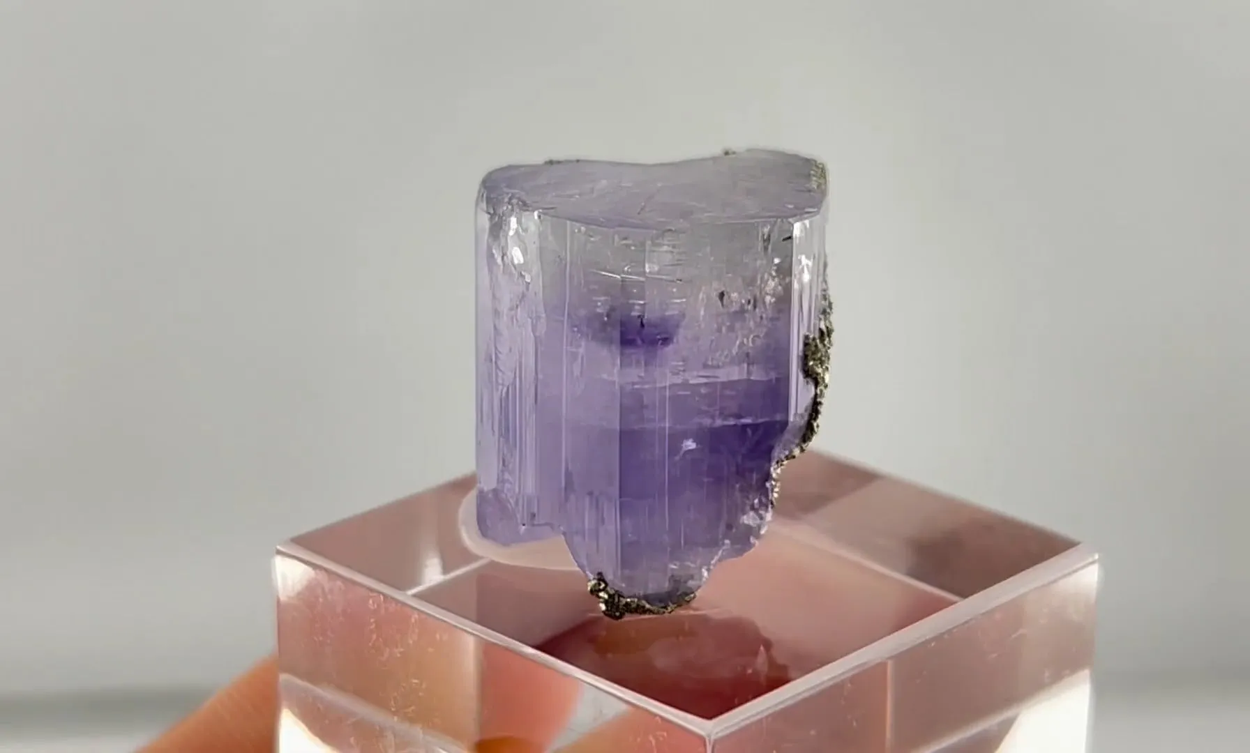 Lilac Fluorapatite with Pyrite - image 5