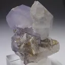 Lilac Fluorapatite with Quartz and Siderite - image 4