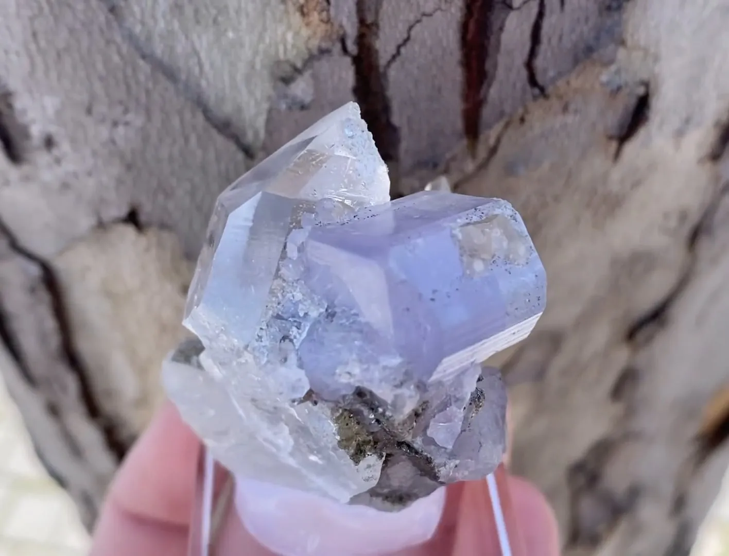 Lilac Fluorapatite with Quartz and Siderite - image 5