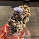 Lilac Fuorapatite with Cassiterite and Arsenopyrite - image 5