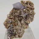 Lilac Fuorapatite with Cassiterite and Arsenopyrite - image 4
