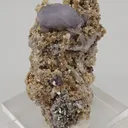 Lilac Fuorapatite with Cassiterite and Arsenopyrite - image 3