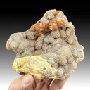 Limonite after Pyrite with Quartz, Barite - image 1