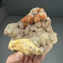 Limonite after Pyrite with Quartz, Barite - image 2