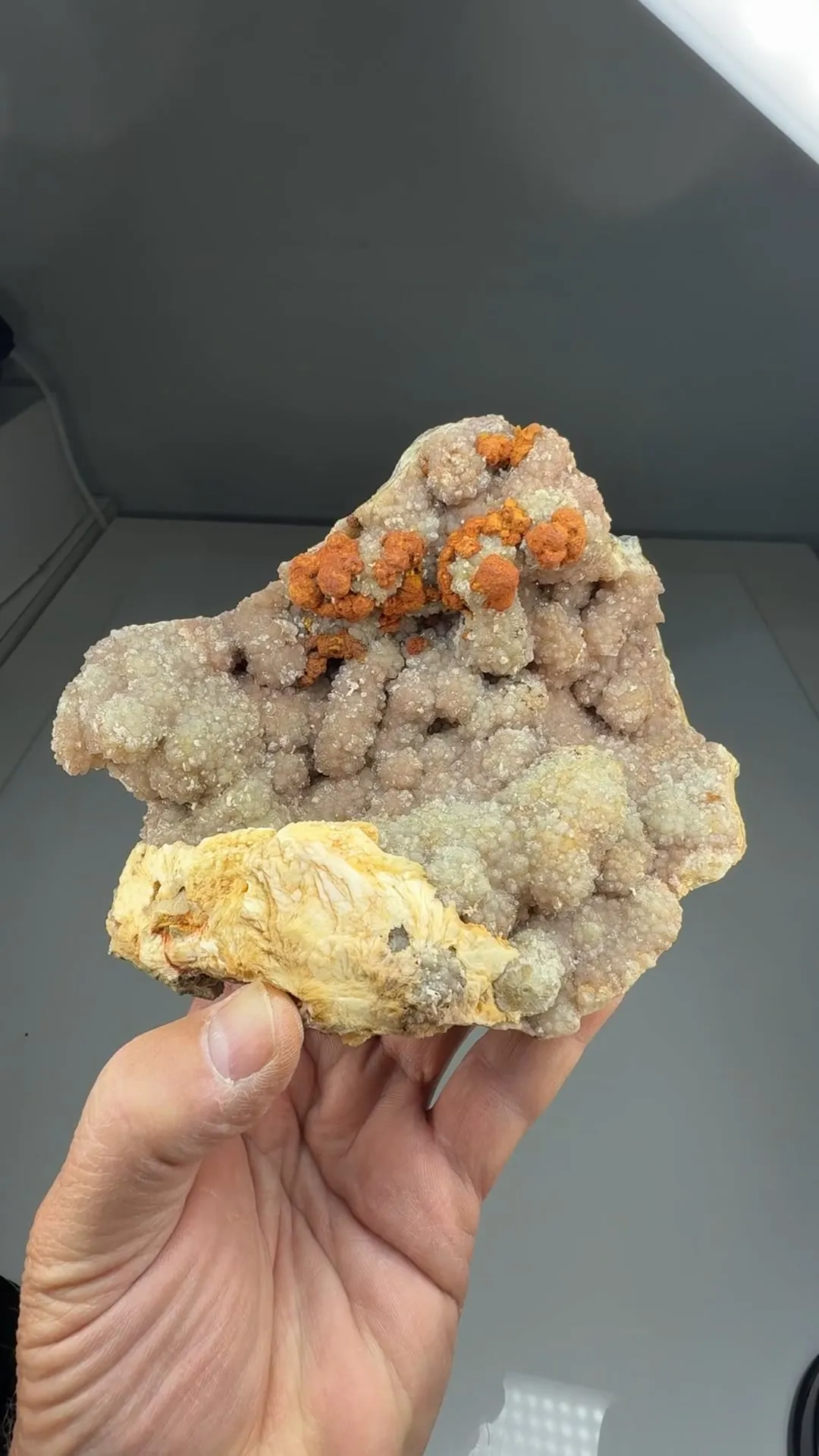 Limonite after Pyrite with Quartz, Barite - image 2