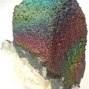 Limonite (Iridescent) on Quartz - image 2