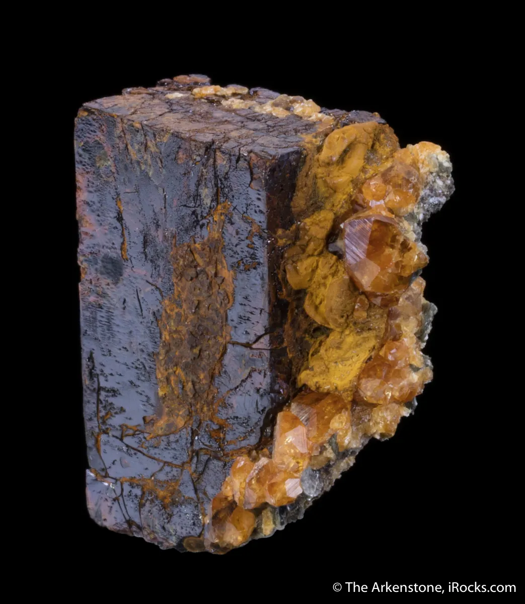 Limonite Pseudomorph after Pyrite, with Spessartine - image 6