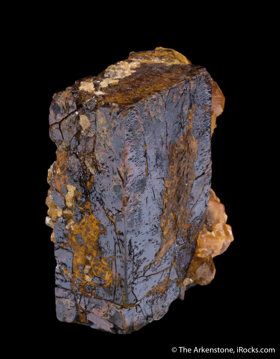 Limonite Pseudomorph after Pyrite, with Spessartine - image 4