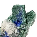 Linarite, Brochantite, Cerussite on Galena - image 4