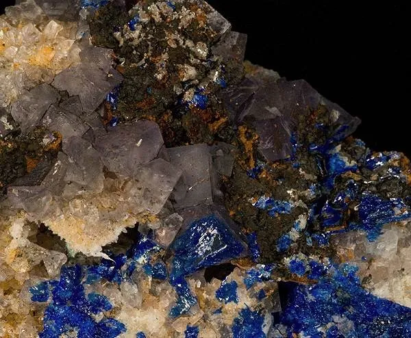 Linarite, Fluorite - image 2
