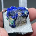 Linarite on Cerussite/Anglesite replacing Galena - image 2