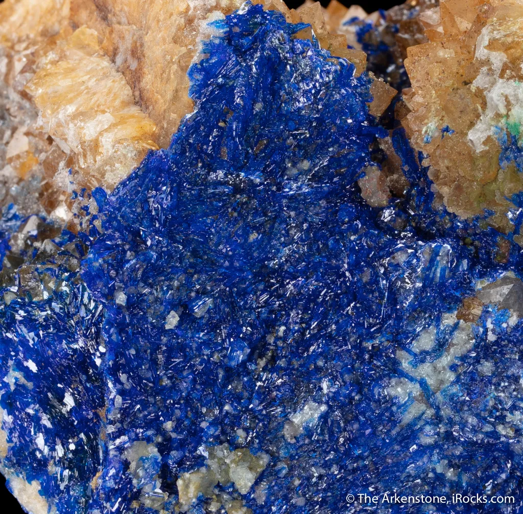 Linarite on Quartz image