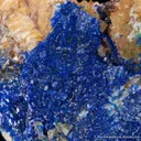Linarite on Quartz - image 1