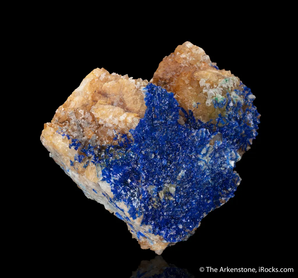 Linarite on Quartz - image 2