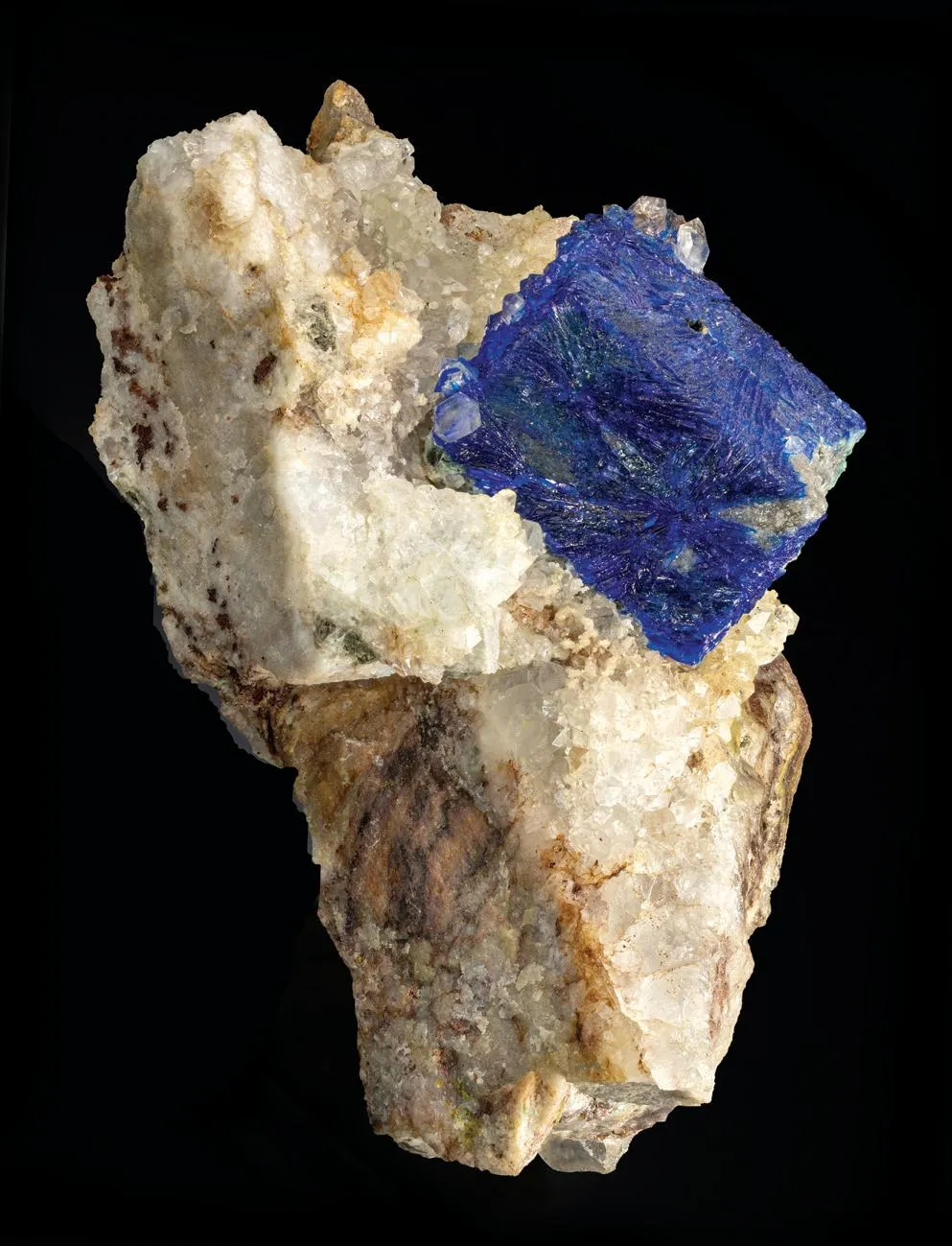 Linarite pseudomorph after Galena - image 1