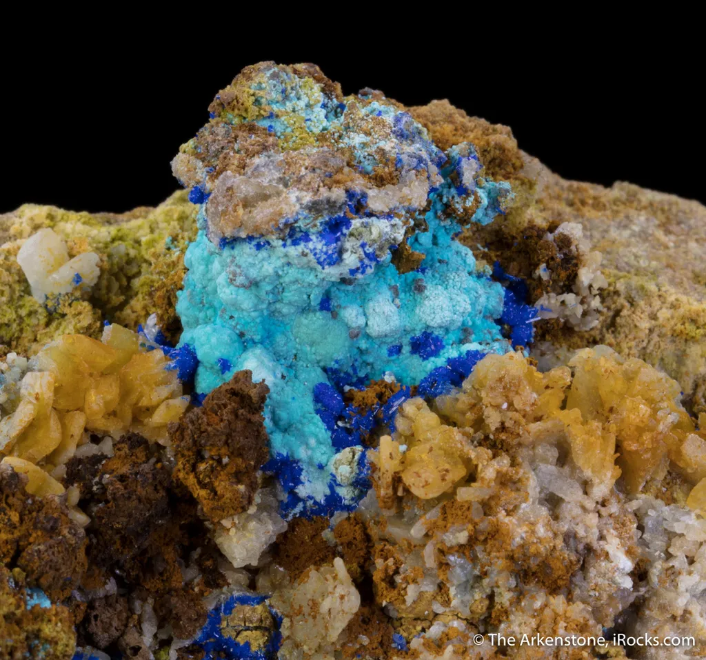 Linarite with Azurite image