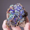 Linarite with Brochantite - image 2