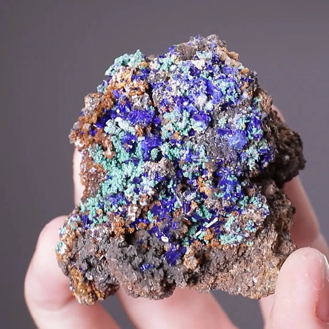 Linarite with Brochantite - image 2