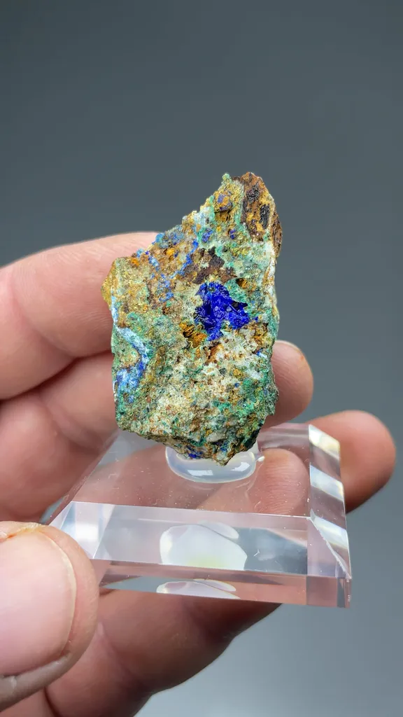 Linarite with Brochantite - image 2