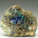 Linarite with Brochantite - image 1