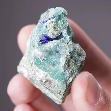Linarite with Brochantite with Quartz and Cerussite