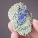 Linarite with Caledonite Cerussite and Malachite - image 2