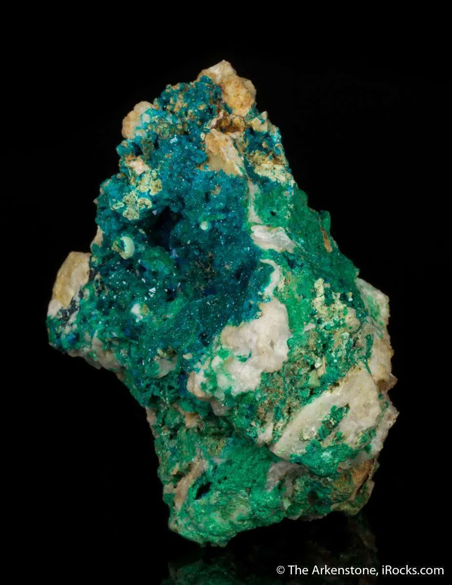 Liroconite and Azurite (ex. Count de Bournon pre-1825) - image 4