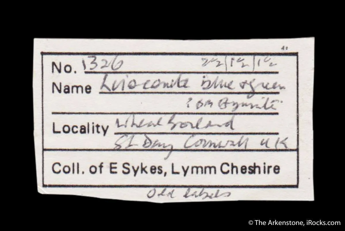 Liroconite and Azurite (ex. Count de Bournon pre-1825) - image 8