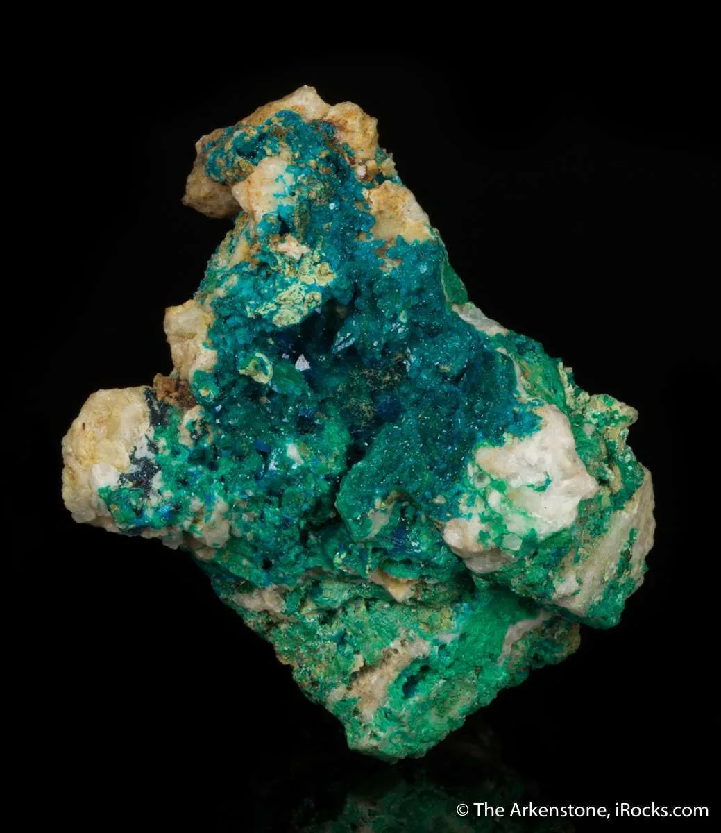 Liroconite and Azurite (ex. Count de Bournon pre-1825) - image 2