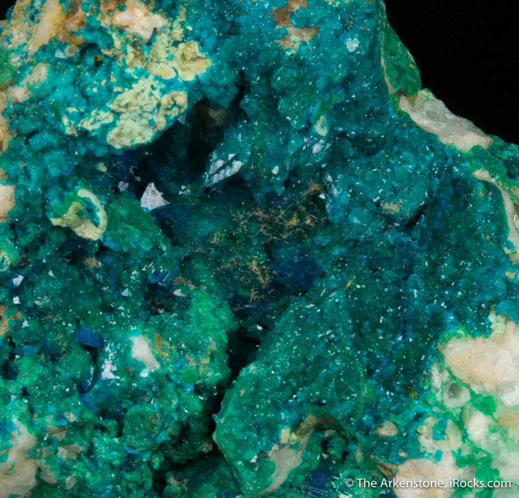 Liroconite and Azurite (ex. Count de Bournon pre-1825) image