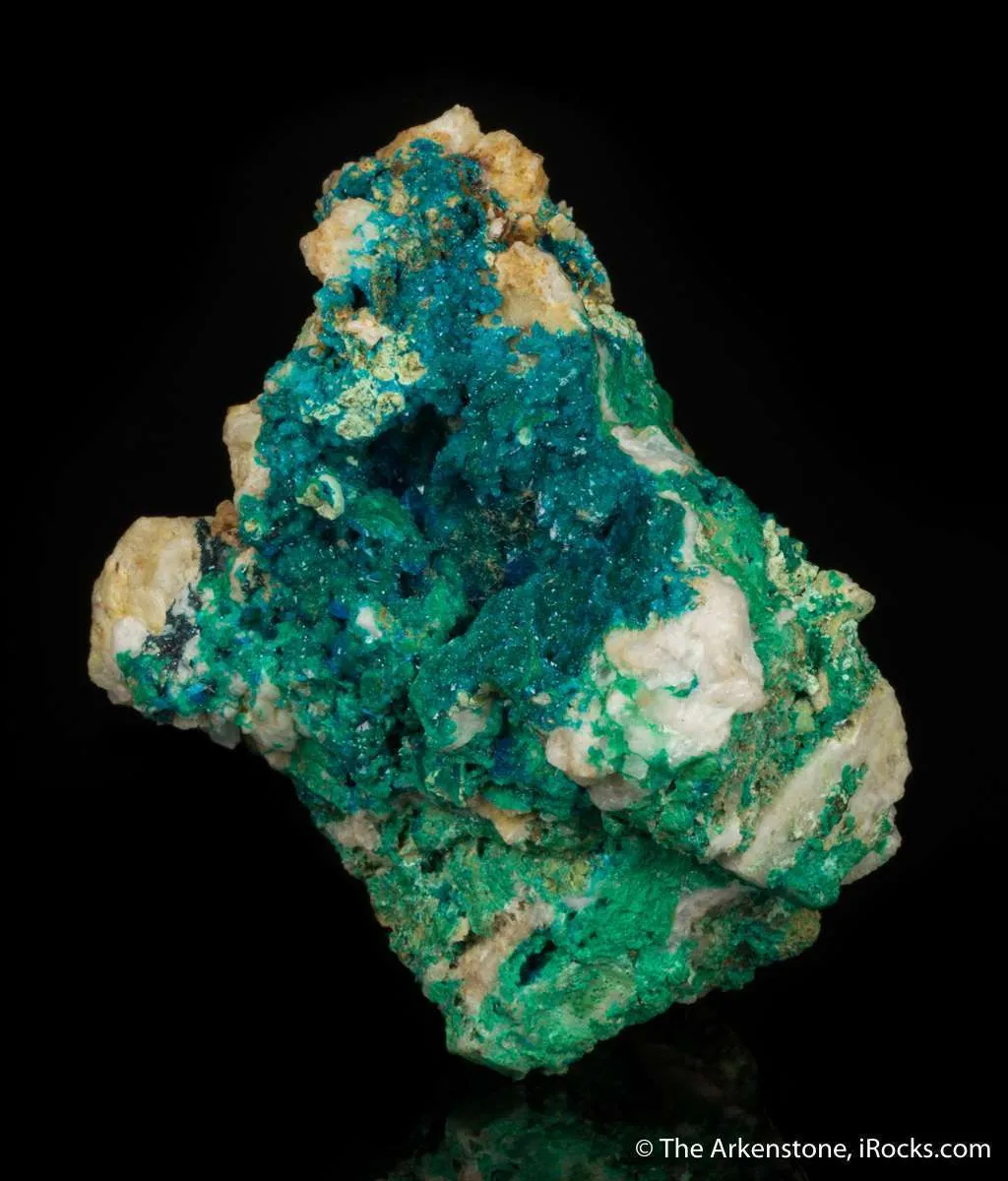 Liroconite and Azurite (ex. Count de Bournon pre-1825) - image 3