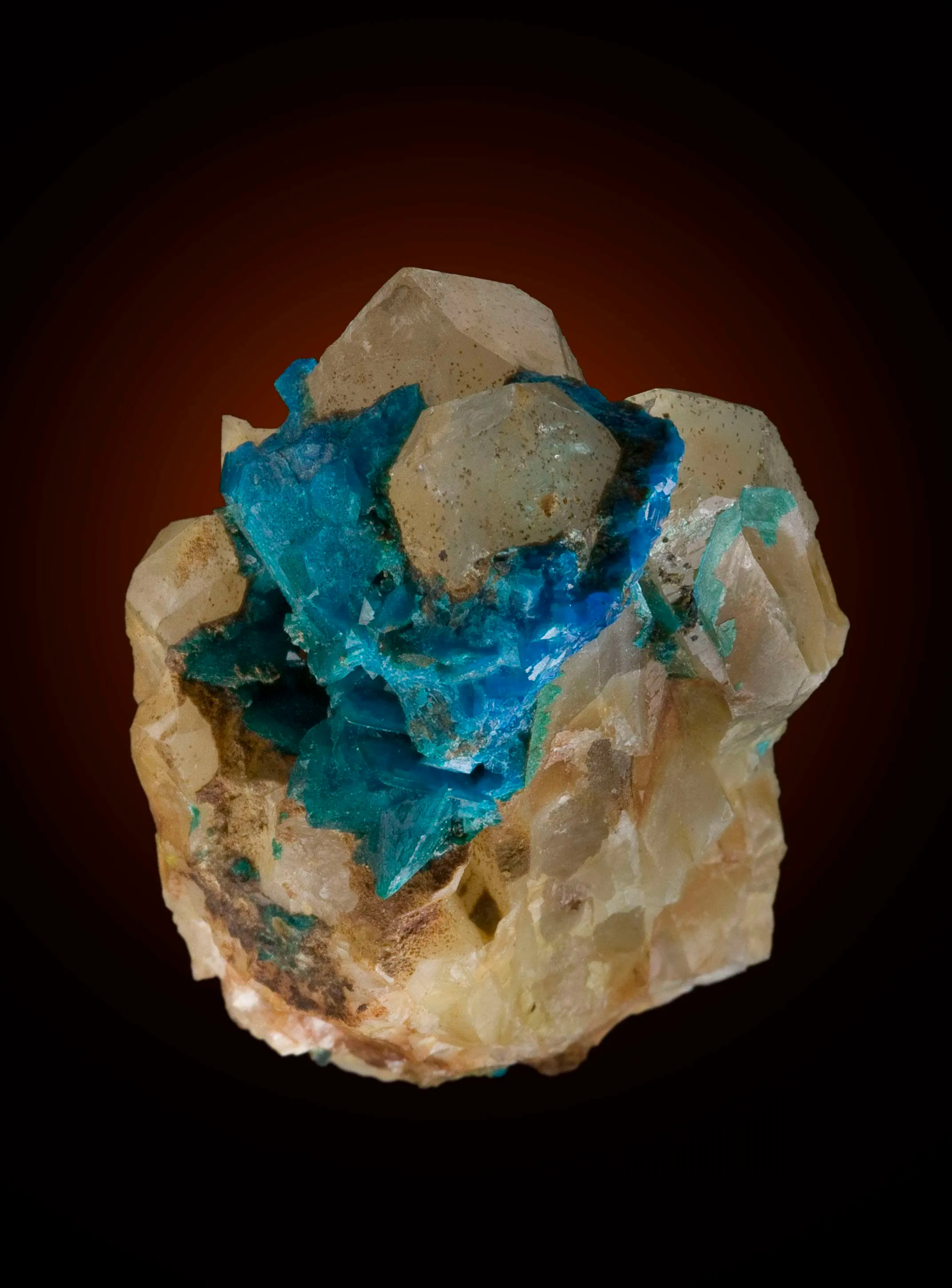 Liroconite on Quartz (Type Locality) - image 2