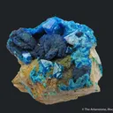 Liroconite (TL) with Turquoise var. Henwoodite - image 4