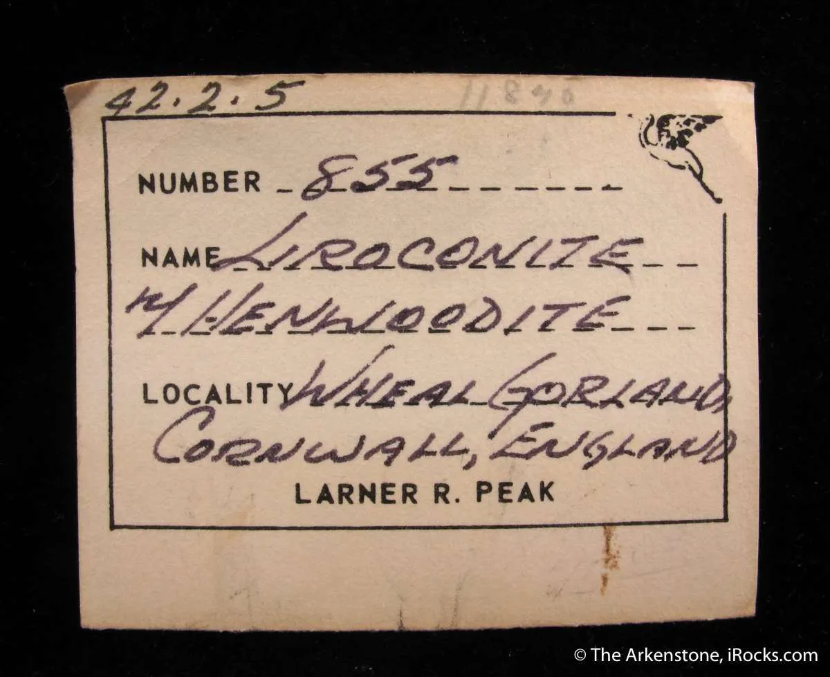 Liroconite (TL) with Turquoise var. Henwoodite - image 3