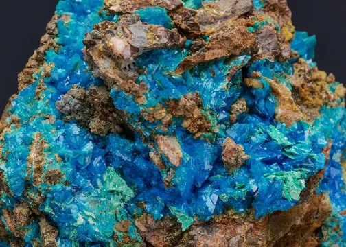 Liroconite with PARNAUITE
