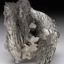 LÖLLINGITE with Arsenopyrite Magnetite and Quartz - image 1