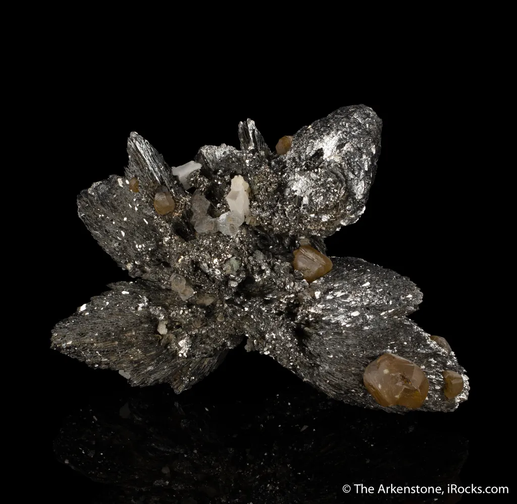 Lollingite on Arsenopyrite with Sphalerite and Quartz - image 3