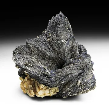 Lollingite with Arsenopyrite, Calcite