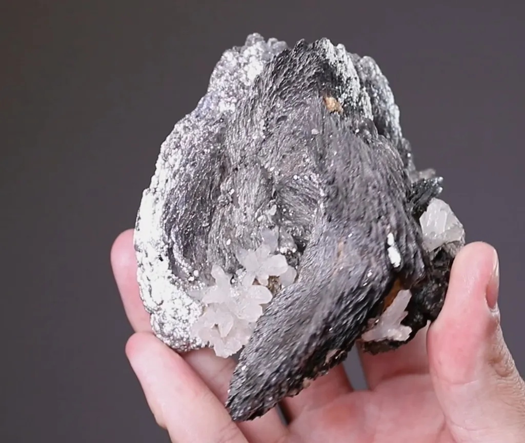 LÖLLINGITE with Arsenopyrite Magnetite and Quartz - image 2