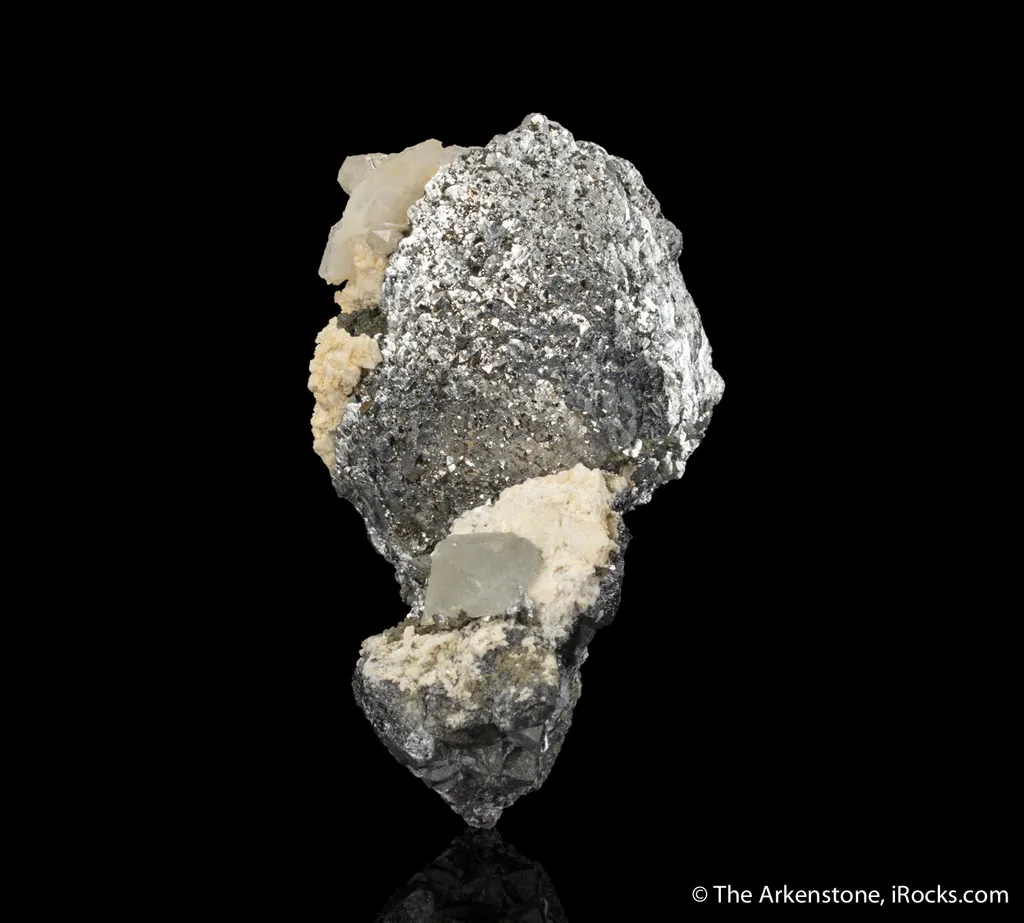 Lollingite with Calcite and Fluorite - image 4