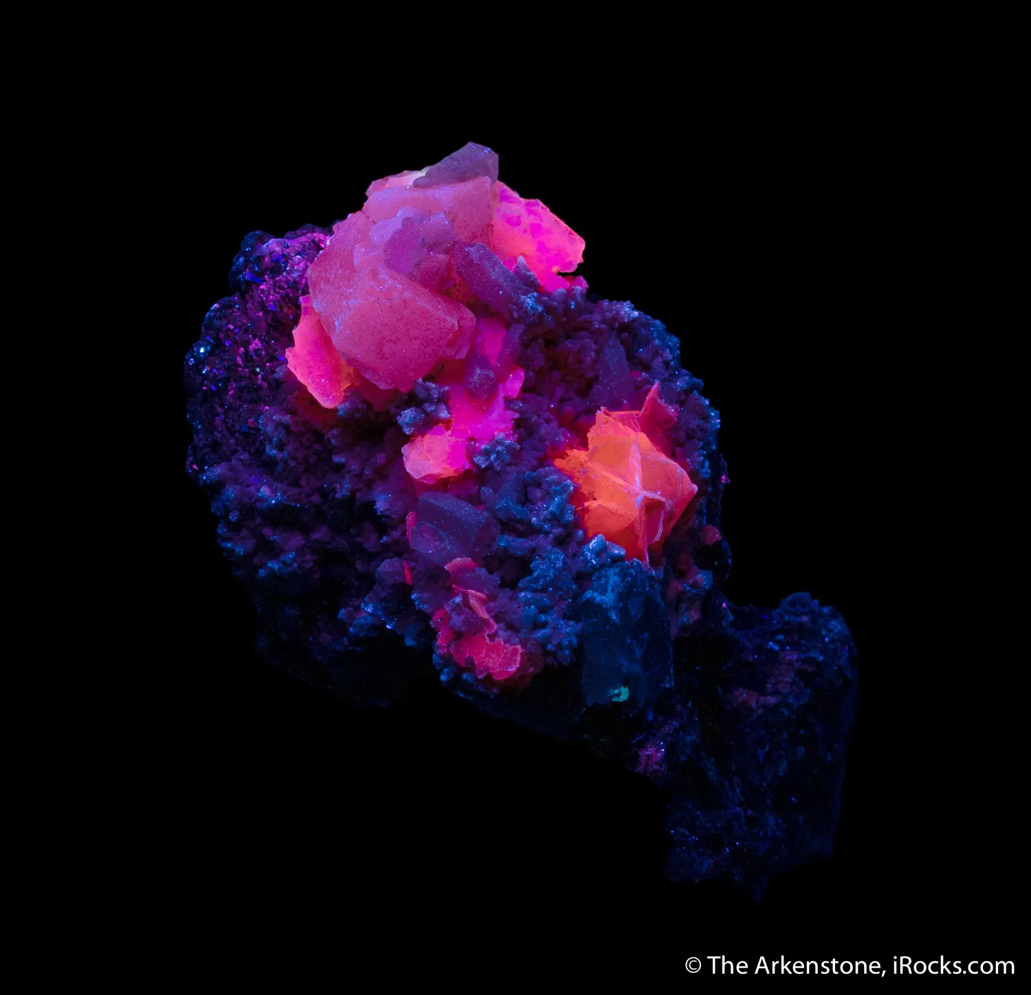 Lollingite with Calcite and Fluorite - image 7