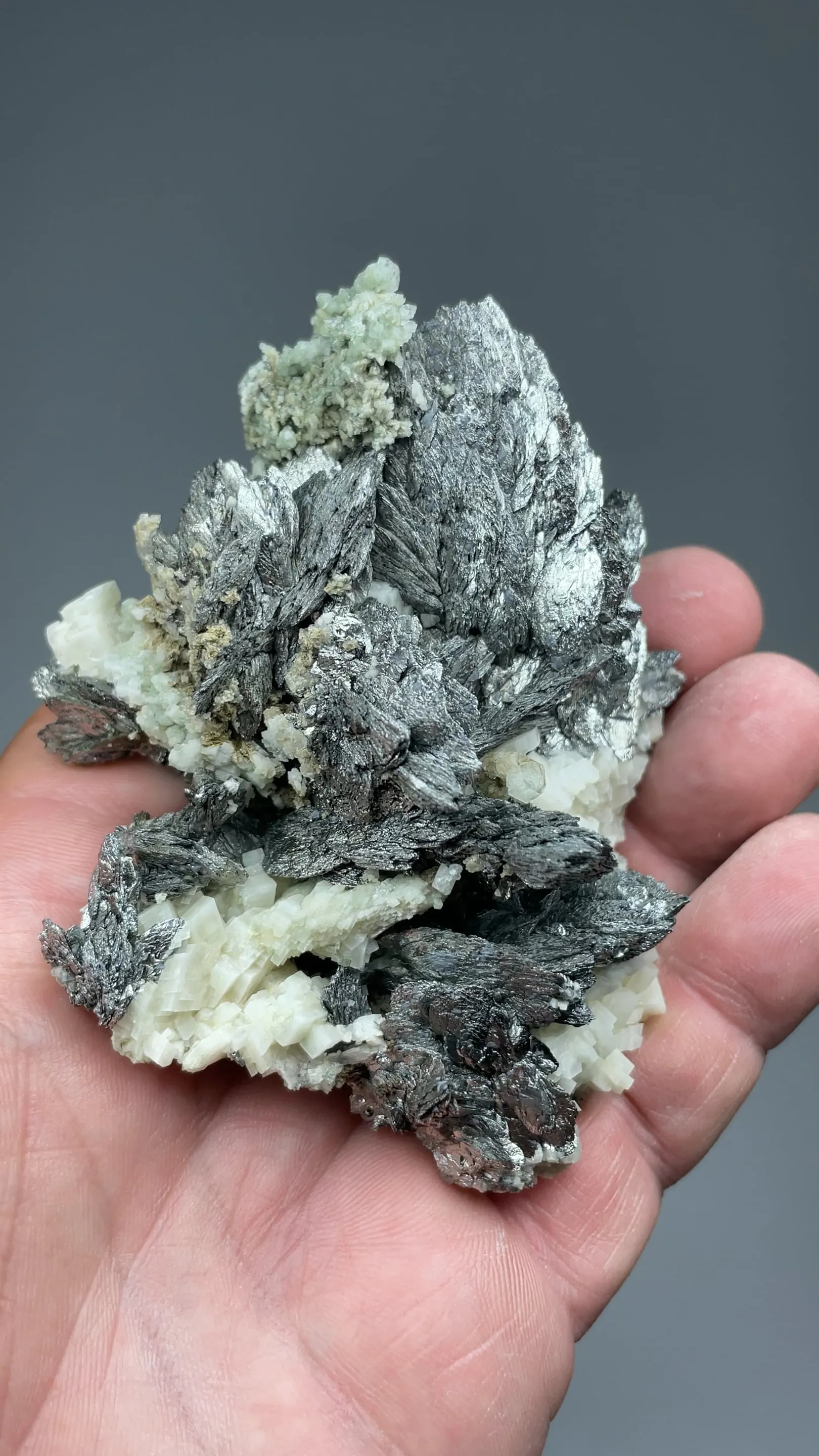 Lollingite with Calcite, Dolomite, Chlorite, Magnetite - image 2