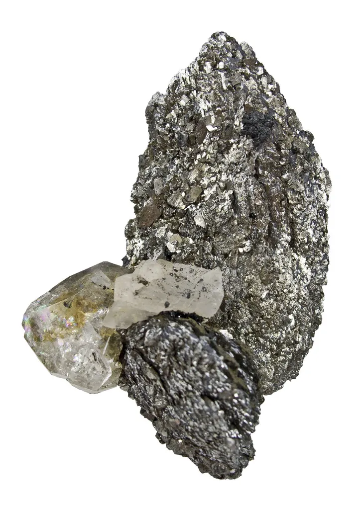 Lollingite With Fluorite and Calcite - image 6