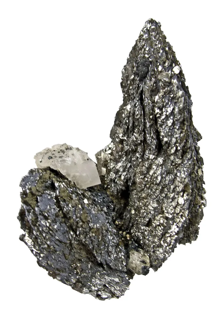 Lollingite With Fluorite and Calcite image