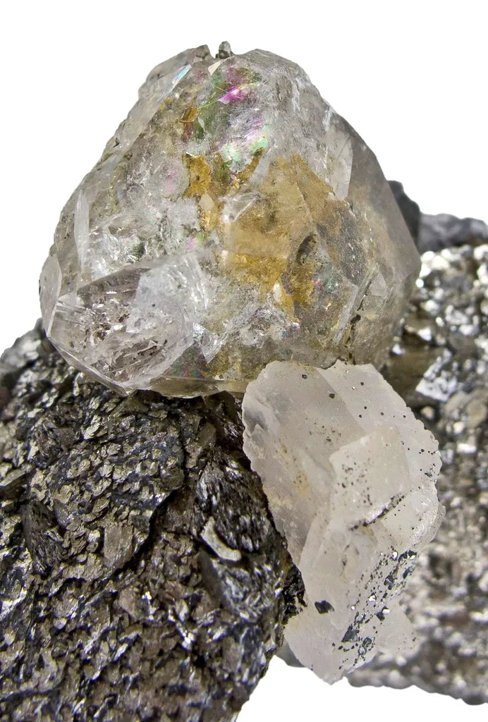 Lollingite With Fluorite and Calcite - image 4