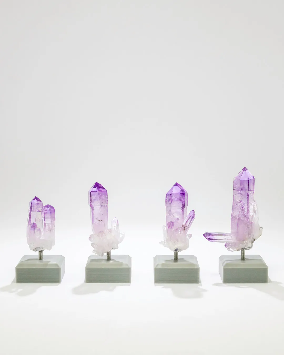 Lot of 4 amethyst scepters from Mexico, Veracruz, Las Vigas de Ramírez Municipality - image 1