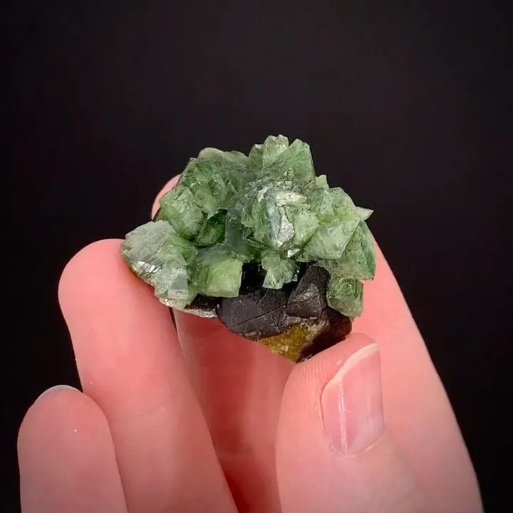 Ludlamite on Siderite image