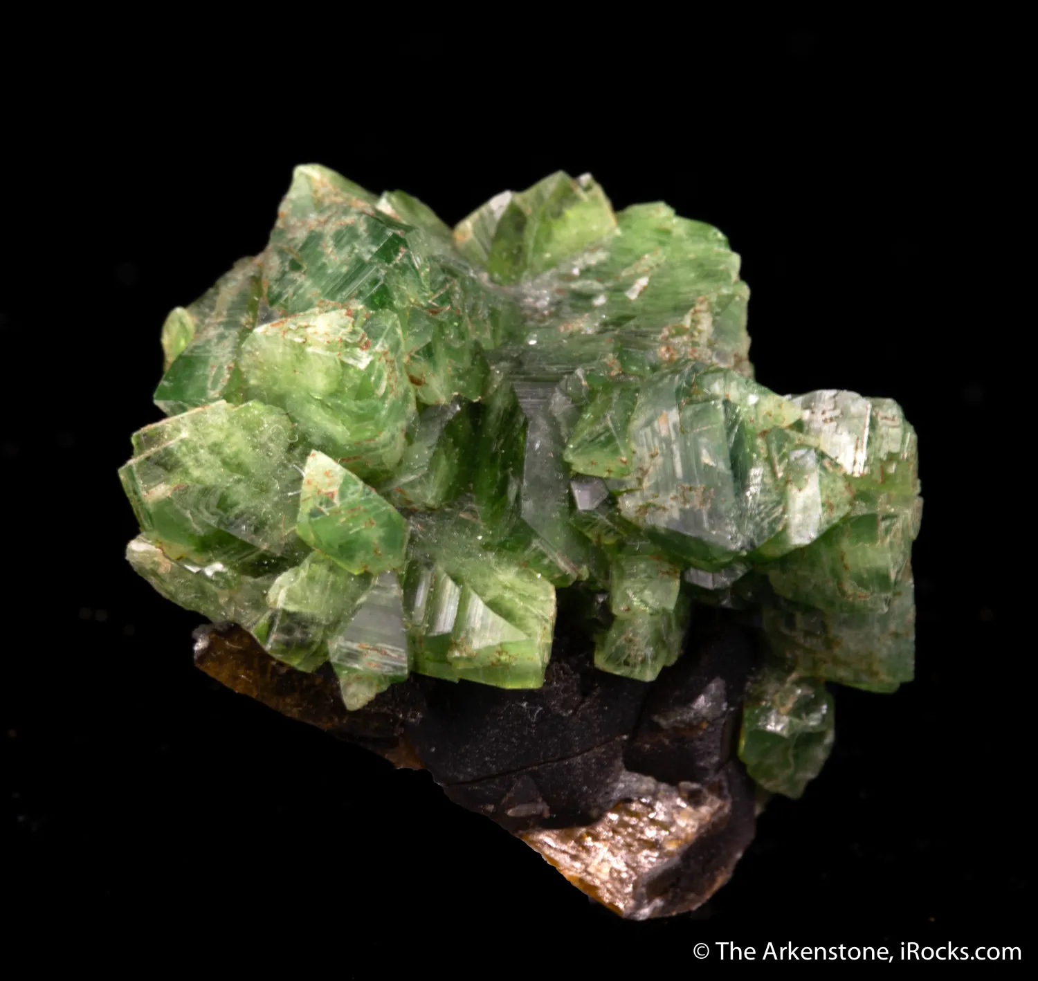 Ludlamite on Siderite - image 3