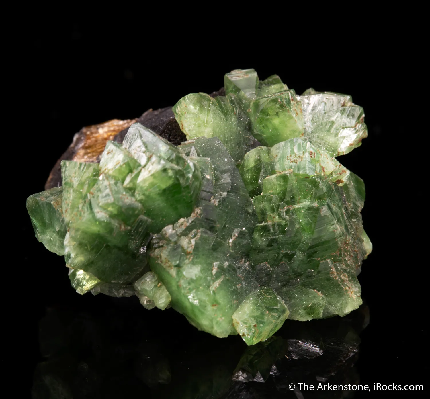 Ludlamite on Siderite - image 4